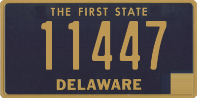 DE license plate 11447