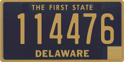 DE license plate 114476