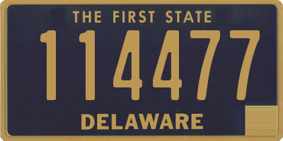 DE license plate 114477