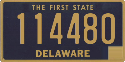 DE license plate 114480