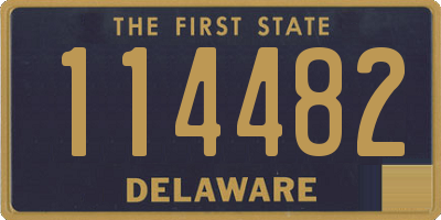 DE license plate 114482