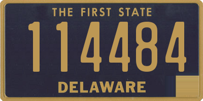 DE license plate 114484