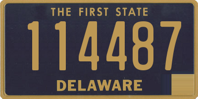 DE license plate 114487