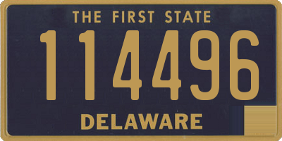 DE license plate 114496