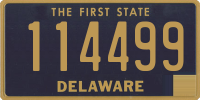 DE license plate 114499