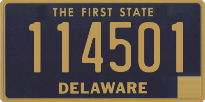 DE license plate 114501