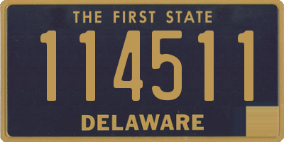 DE license plate 114511