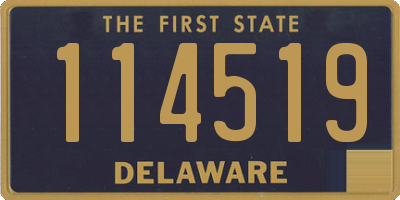 DE license plate 114519