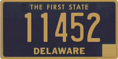 DE license plate 11452