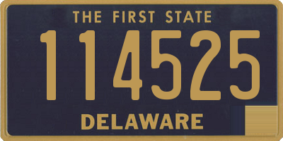 DE license plate 114525