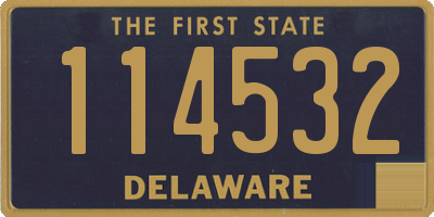 DE license plate 114532