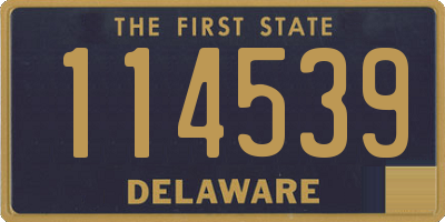 DE license plate 114539