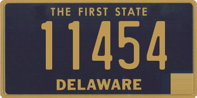 DE license plate 11454