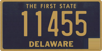 DE license plate 11455