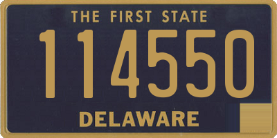 DE license plate 114550