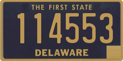 DE license plate 114553