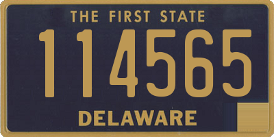 DE license plate 114565