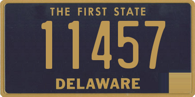 DE license plate 11457