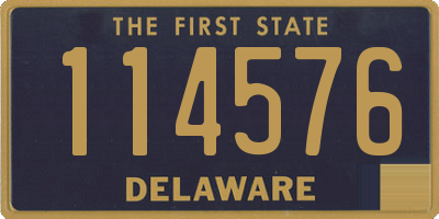 DE license plate 114576