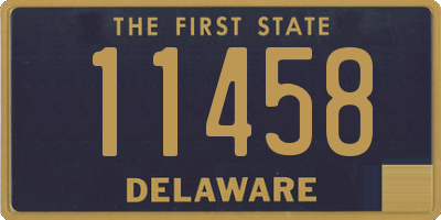 DE license plate 11458