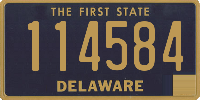 DE license plate 114584