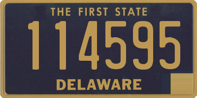 DE license plate 114595