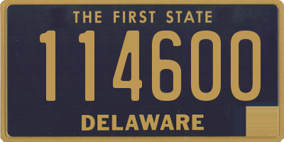 DE license plate 114600