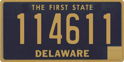 DE license plate 114611