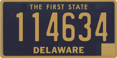 DE license plate 114634