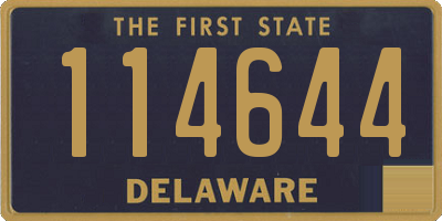 DE license plate 114644