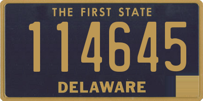 DE license plate 114645