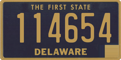 DE license plate 114654