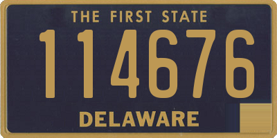 DE license plate 114676