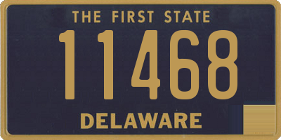 DE license plate 11468