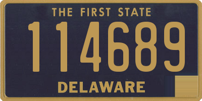 DE license plate 114689