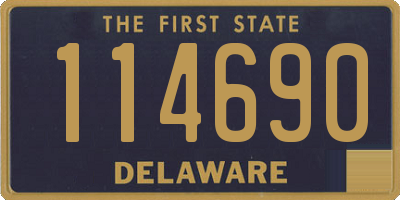 DE license plate 114690