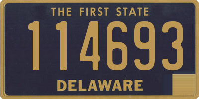 DE license plate 114693