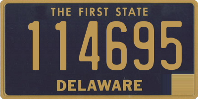 DE license plate 114695