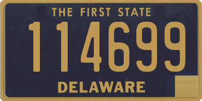 DE license plate 114699