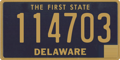 DE license plate 114703