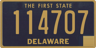 DE license plate 114707