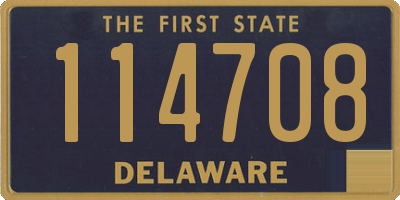 DE license plate 114708