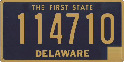 DE license plate 114710