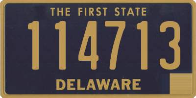 DE license plate 114713