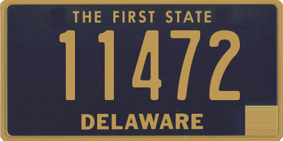 DE license plate 11472