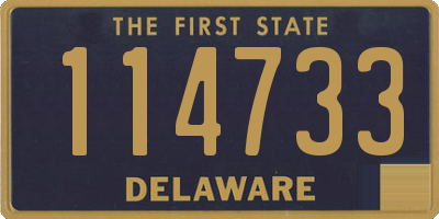 DE license plate 114733