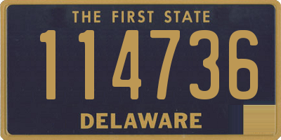 DE license plate 114736