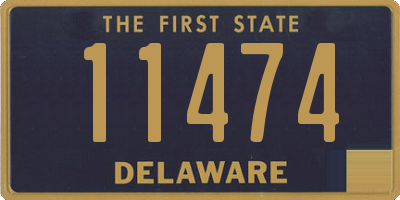 DE license plate 11474