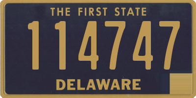 DE license plate 114747