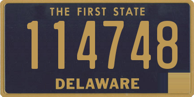 DE license plate 114748